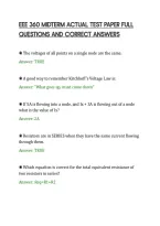 Eee 360 Midterm Actual Test Paper Full&NewLine;Questions And Correct Answerseee 360 Midterm Actual Test Paper Full&NewLine;Questions And Correct Answers