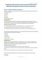 Healthcare Administration Study Guide Bundle &lpar;PDF&rpar; &vert; 2026&ndash;2027 Management&comma; Ethics & Exam Prep