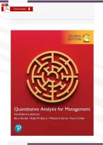Quantitative Analysis for Management 14th Edition Solutions Manual by Render &vert; Complete Worked Solutions & Operations Management Study Guide