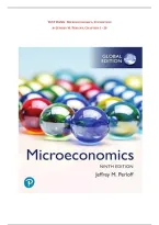 TEST BANK For Microeconomics Global Edition 9th Edition by Jeffrey M&period; Perloff&comma; Verified Chapters 1 - 20&comma;  Practice Questions with Answers Complete Newest Version 