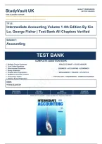 Test Bank Intermediate Accounting Volume 1 4th Edition By Kin Lo&comma; George Fisher &vert; Test Bank Verified&comma; A&plus; Grade 9780135220559&NewLine;