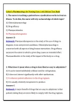 Lehne's Pharmacology 11th Edition Test Bank &lpar;PDF&rpar; &vert; Nursing Questions &vert; Pharmacology