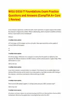 WGU D316 IT Foundations Exam Practice Questions and Answers &lpar;CompTIA A&plus; Core 1 Review&rpar;&period;pdf&NewLine;&NewLine;