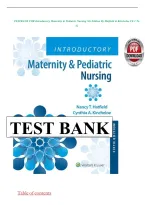 Test Bank - Introductory Maternity and Pediatric Nursing&comma; 5th Edition &lpar;Hatfield&comma; 2022&rpar;&comma; Chapter 1-42 &vert; All Chapters with Rationals  Practice Questions with Answers