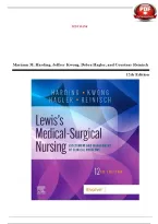 Testbank For Lewis&rsquo;s Medical-Surgical Nursing&comma; 12th Edition &lpar;Harding&rpar; &ndash; Test Bank Chapters 1&ndash;69 ISBN- 9780323792394&vert; NCLEX-Style Practice Questions with Answers