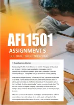 AFL1501 Assignment 5 Portfolio Semester 2 Answers 2026 - Due 28 October 2026