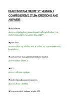 Healthstream Telemetry Version 1&NewLine;Complete Course Review Guide&NewLine;