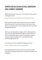 Heartcode Bls Exam Actual Questions&NewLine;And Correct Answers&NewLine;