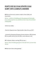 Heartcode Bls Exam Updated Exam&NewLine;Script With Complete Answers&NewLine;