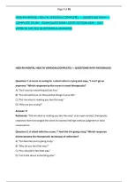 Hesi Rn Mental Health Version &lpar;Complete&rpar; &mdash; Questions Exam &mdash; &NewLine;Complete Study - Exam Questions Latest Edition 2026 &ndash; 2027  &NewLine;Version Solved Questions & Answers