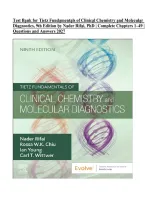 Test Bank for Tietz Fundamentals of Clinical Chemistry and Molecular Diagnostics&comma; 9th Edition by Nader Rifai&comma; PhD &vert; Complete Chapters 1&ndash;49 &vert; Questions & Answers 2027&NewLine;