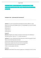 Maternity Hesi &mdash; Questions Exam &mdash; Complete Study - Exam &NewLine;Questions Latest Edition 2026 &ndash; 2027  Version Solved Questions &NewLine;& Answers