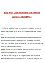 AHIP Exam &lpar;Latest 2026&sol;2027&rpar; Questions with Correct Answers Pass the Exam&comma; 100&percnt; Verified