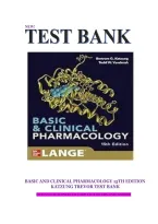 Basic And Clinical Pharmacology 15Th Edition &NewLine;Katzung Trevor Test Bank