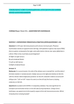 Comsae Phase 1 Form 113 Exam Questions  Latest Edition 2026  Version &NewLine;Solved Questions & Answers