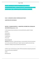 Nu 641 &ndash; Advanced Clinical Pharmacology Exam 1&mdash; &NewLine;Comprehensive Exam&mdash; Complete Study - Exam Questions Latest &NewLine;Edition 2026 &ndash; 2027  Version Solved Questions & Answers