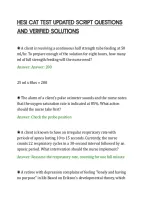 Hesi Cat Test Updated Script Questions&NewLine;And Verified Solutions
