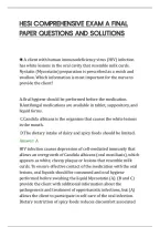 Hesi Comprehensive Exam A Final&NewLine;Paper Questions And Solutions