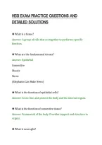 Hesi Exam Practice Questions And&NewLine;Detailed Solutions