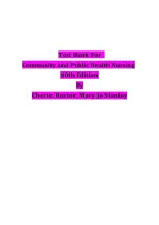 Test Bank For &NewLine;Community and Public Health Nursing&NewLine;10th Edition &NewLine;By&NewLine;Cherie&period; Rector&comma; Mary Jo Stanley