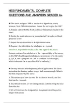 Hesi Fundamental Complete&NewLine;Questions And Answers Graded A&plus;