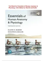 Test Bank for Essentials of Human Anatomy & Physiology 13th Edition by Marieb and Keller