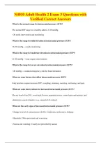 N4010 Adult Health 2 Exam 3 Questions with&NewLine;Verified Correct Answers