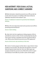 Hesi Maternity Peds Exam 6 Actual&NewLine;Questions And Correct Answers
