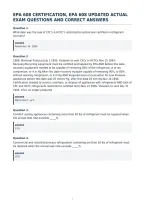 Epa 608 Certification Updated Actual&NewLine;Questions With Correct Answers