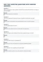 Epic Test Expected Questions With Verified&NewLine;Answers
