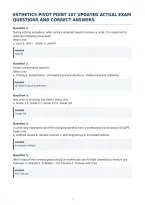 Esthetics Pivot Point 107 Updated Actual Exam&NewLine;Questions And Correct Answers