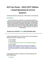 ALF Core Exam &ndash; 2026&sol;2027 Edition &ndash; Actual Questions & Correct Answers 