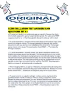 Lcsw Evaluation Test Answers And Questions Set A&period;pdf