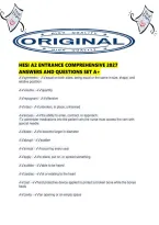 Hesi A2 Entrance Comprehensive 2027 Answers And Questions Set A&period;pdf