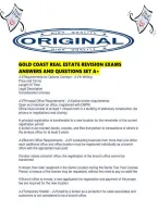 Gold Coast Real Estate Revision Exams Answers And Questions Set A&period;pdf
