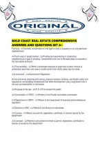 Gold Coast Real Estate Comprehensive Answers And Questions Set A&period;pdf