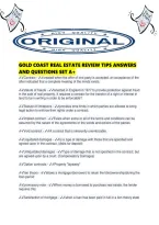 Gold Coast Real Estate Review Tips Answers And Questions Set A&period;pdf