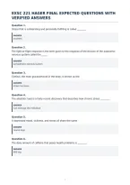 Exsc 221 Final Updated Actual Questions With&NewLine;Correct Answers