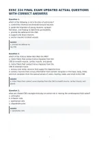 Exsc 223 Lab Final Updated Actual Exam&NewLine;Questions And Correct Answers
