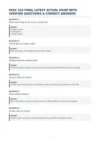 Exsc 224 Final Latest Actual Exam With&NewLine;Verified Questions & Correct Answers