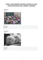 Family And Friends Movers Updated Actual&NewLine;Exam Questions And Correct Answers