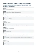 Family Medicine Eor Pulmonology &lpar;Smarty&NewLine;Pance&rpar; Updated Actual Exam Questions And&NewLine;Correct Answers