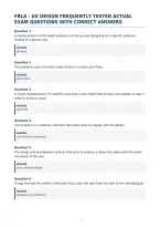 Fbla - Ux Design Frequently Tested Actual&NewLine;Exam Questions With Correct Answers