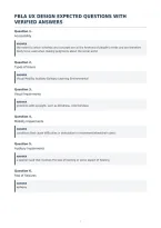 Fbla Ux Design Expected Questions With&NewLine;Verified Answers