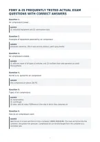 Fdny A-35 Frequently Tested Actual Exam&NewLine;Questions With Correct Answers&NewLine;