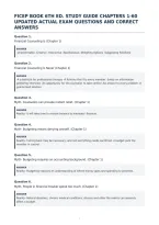 Ficep Book 6Th Ed&period; Study Guide Chapters 1-60&NewLine;Updated Actual Exam Questions And Correct&NewLine;Answers