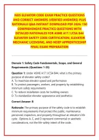 Elevator Mechanic Exam Practice Questions Study Guide