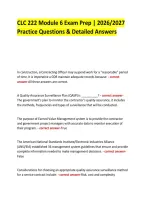 CLC-222 Contracting Exam Prep &vert; &NewLine;2026&sol;2027 Practice Questions & Detailed Answers &NewLine;