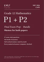 Grade 12 Maths Paper 1 &plus; Paper 2 Exam Prep Bundle 2026 &vert; 97 Questions &plus; Full Memos &vert; NSC CAPS
