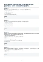 Hesi Image Production Updated Actual&NewLine;Questions With Correct Answers